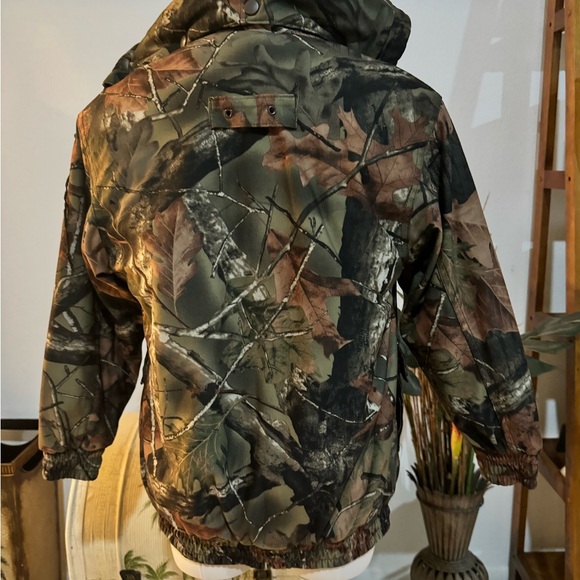 TrailCrest Boy's Medium Tactical Hoodie Jacket Insulated Warm Camo Hunting Gear - Picture 6 of 9